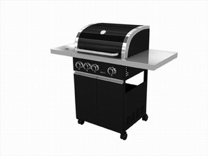 Picture of BBQ Gas Grill schwarz 1260x620x1200 mm
