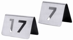 Picture of Tischnummernschild 49-60, mit ausgestanzten Ziffern
