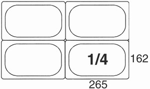 Bild von GN-Behälter 1/4, Polycarbonat, 6,5 cm
