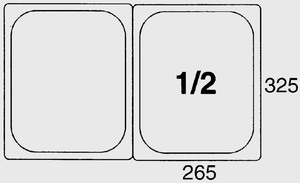 Bild von GN-Deckel 1/2, Polypropylen, für Serie 5512/
