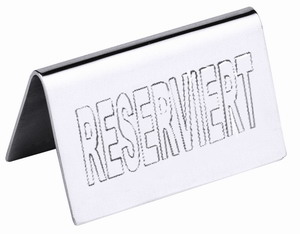 Bild von Schild / Tischschild  "Reserviert"
