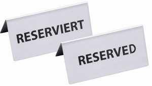 Bild von Schild / Tischschild  "Reserviert"
