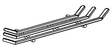 Picture of 45° Tablettrutsche - Eckelement, geschlossen
