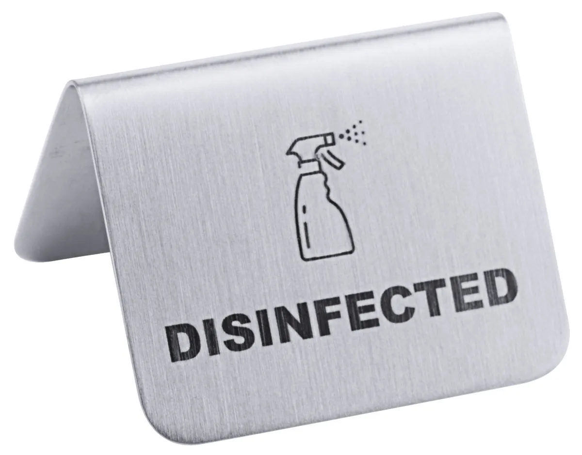 Picture of Schild DISINFECTED