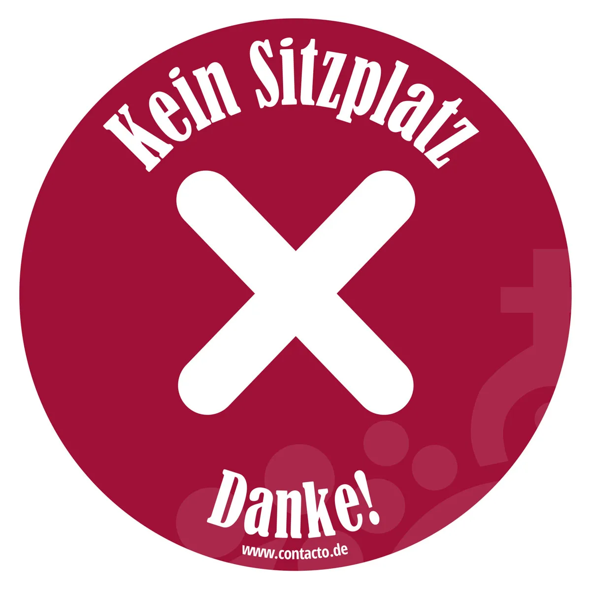 Picture of Schild ''Kein Sitzplatz''