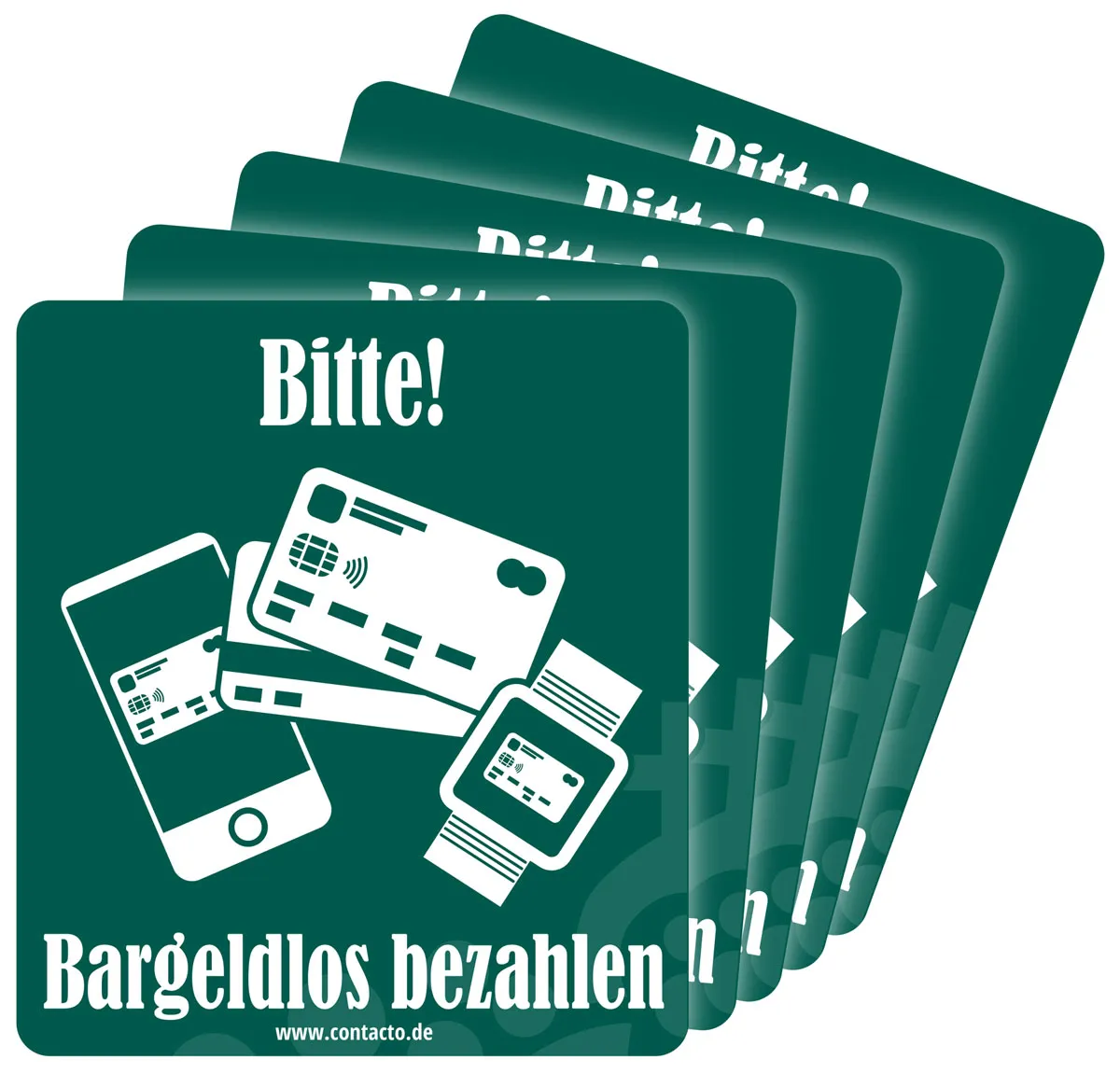 Picture of Schild ''Bargeldlos zahlen''