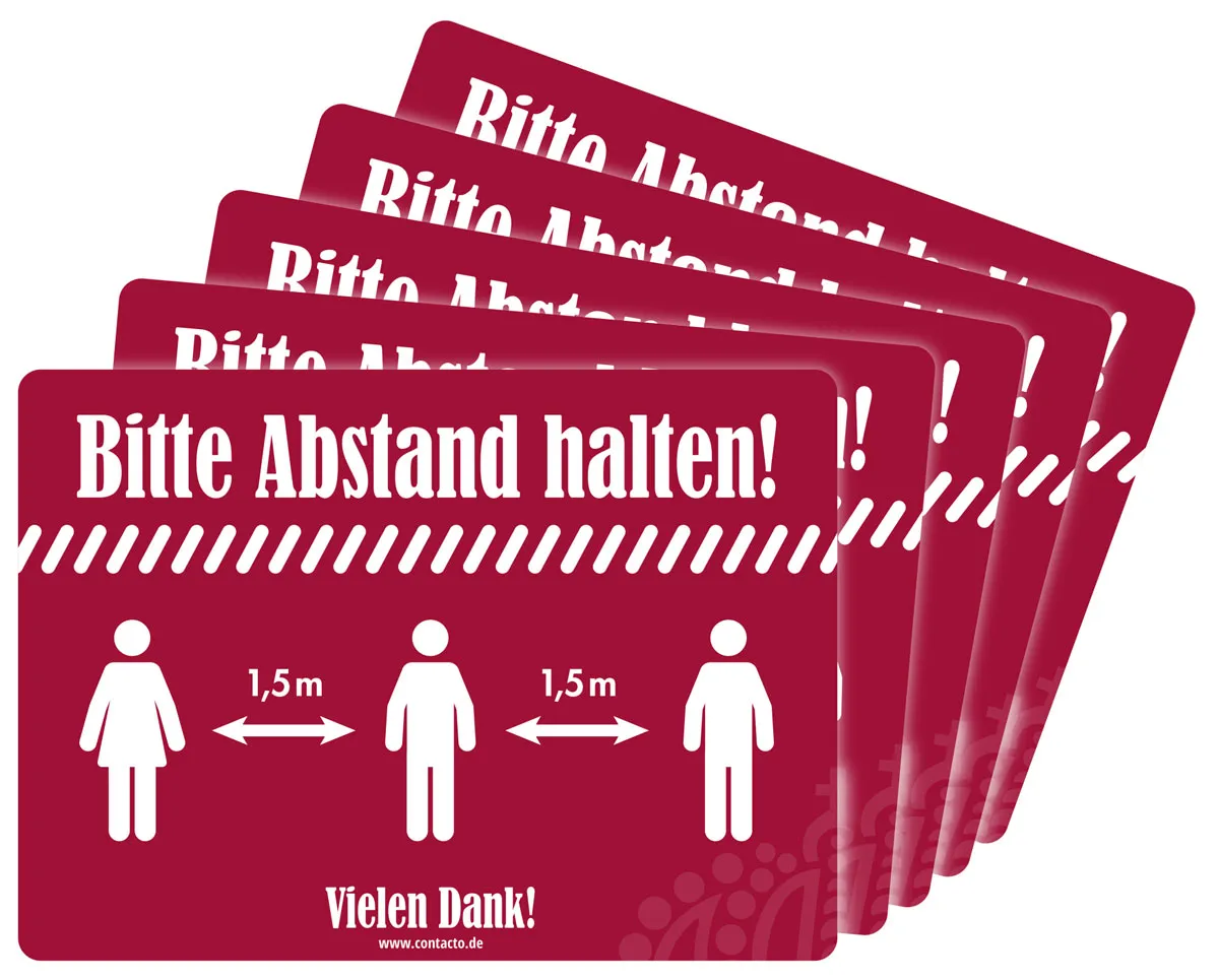 Picture of Schild ''Abstand halten''