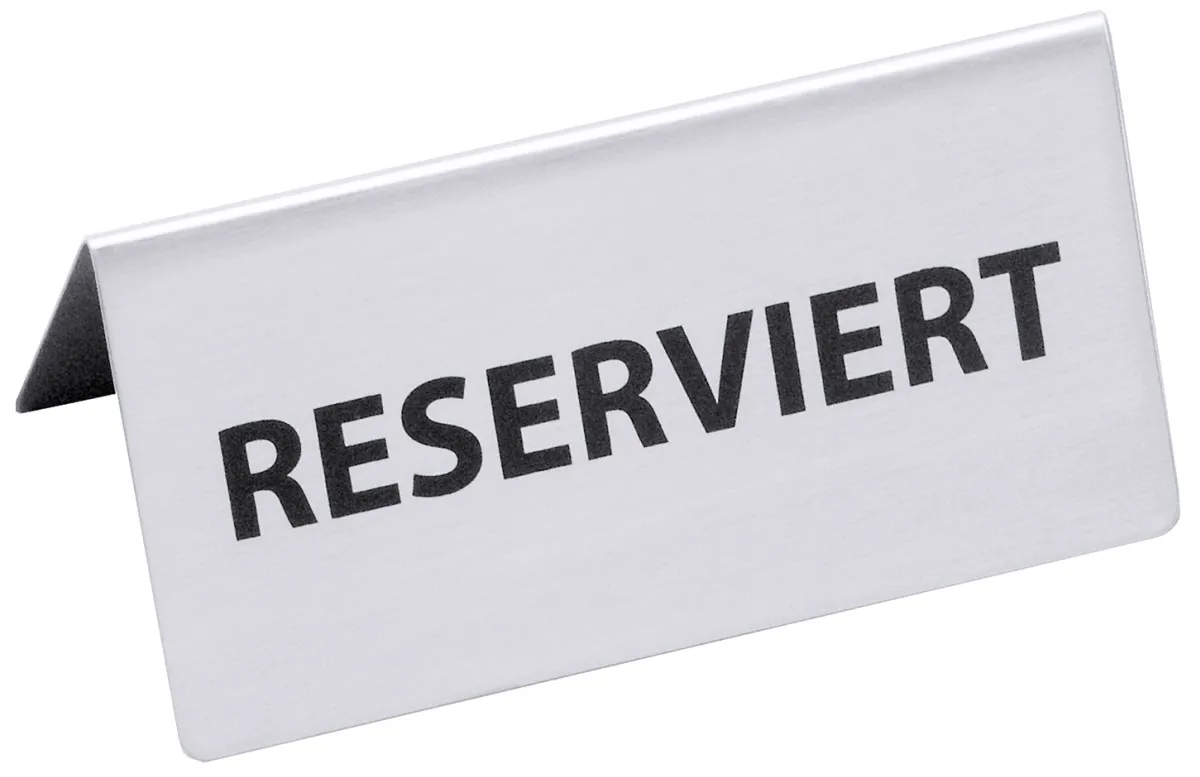 Bild von Schild / Tischschild  "Reserviert"  