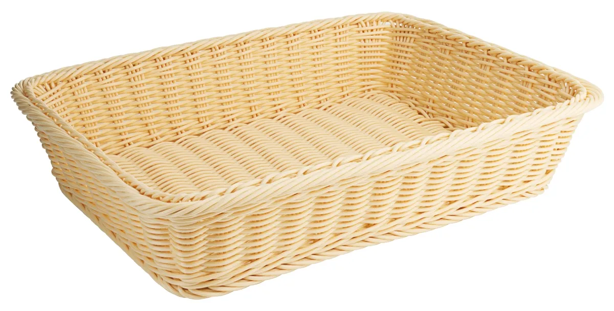 Bild von Polyrattan-Korb, eckig 40 cm  