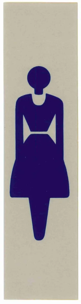 Bild von Schild "Dame/Ladies (Symbol)"  