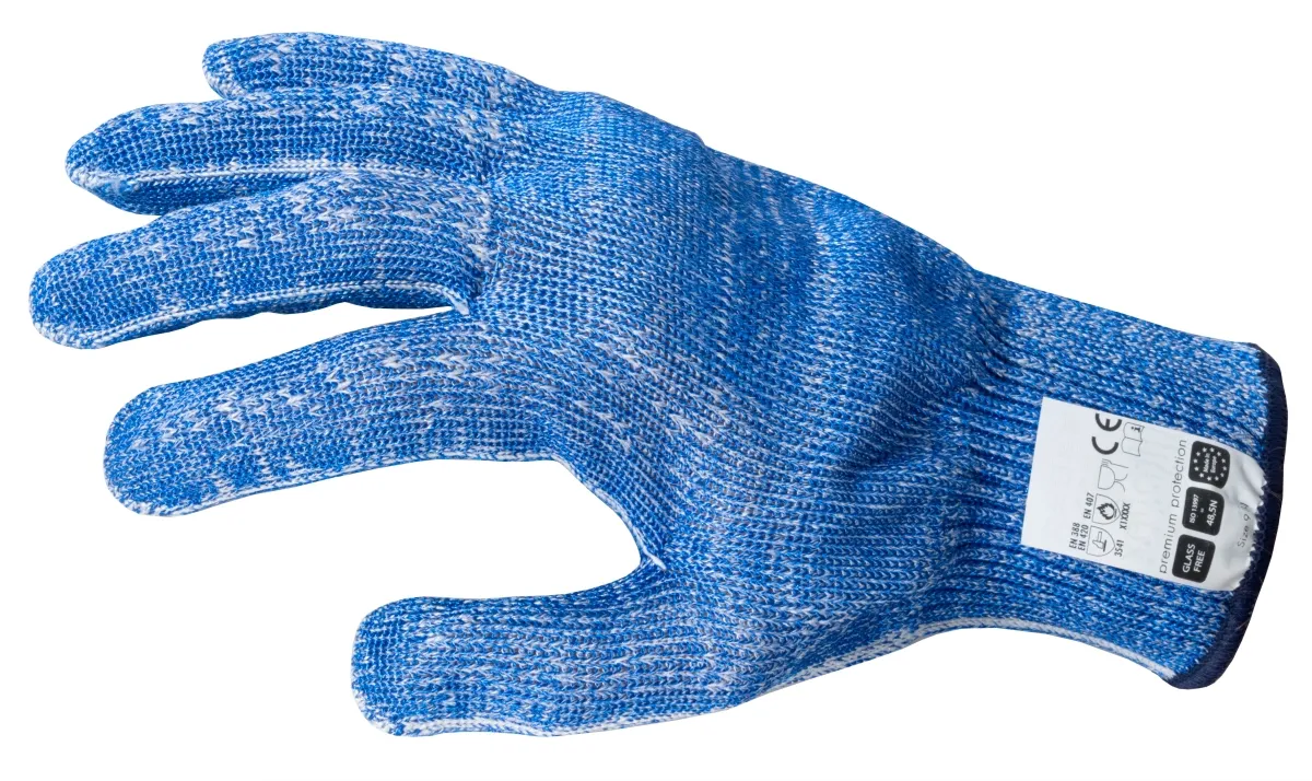 Bild von Schnittschutzhandschuh, extra schwer, Größe L, einzeln, (blau)  