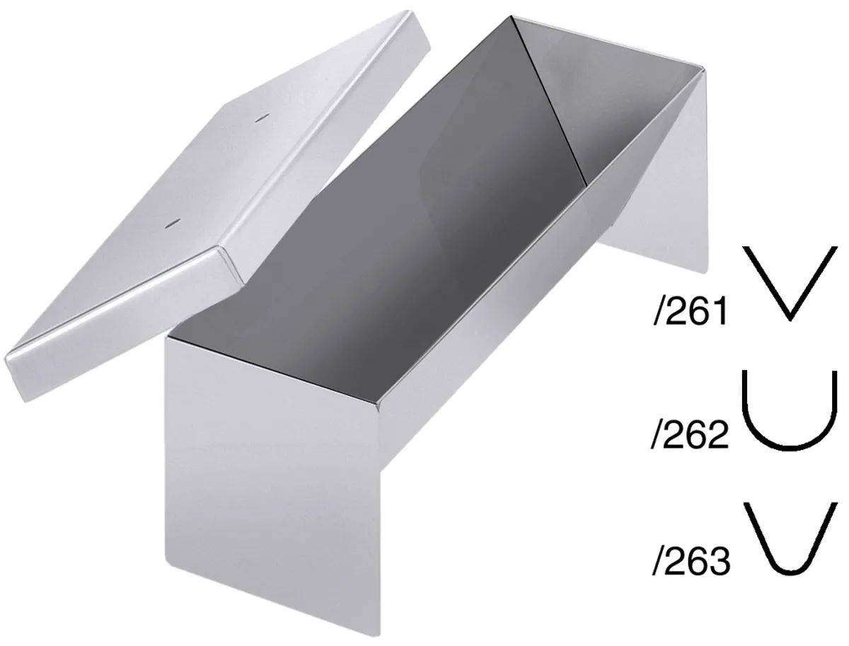 Bild von Pastetenform klassische Form, 26x8x7,5 cm, mit Deckel  