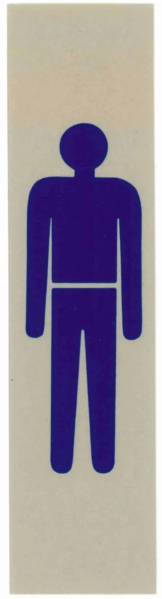 Bild von Schild "Herr/Gents (Symbol)"  