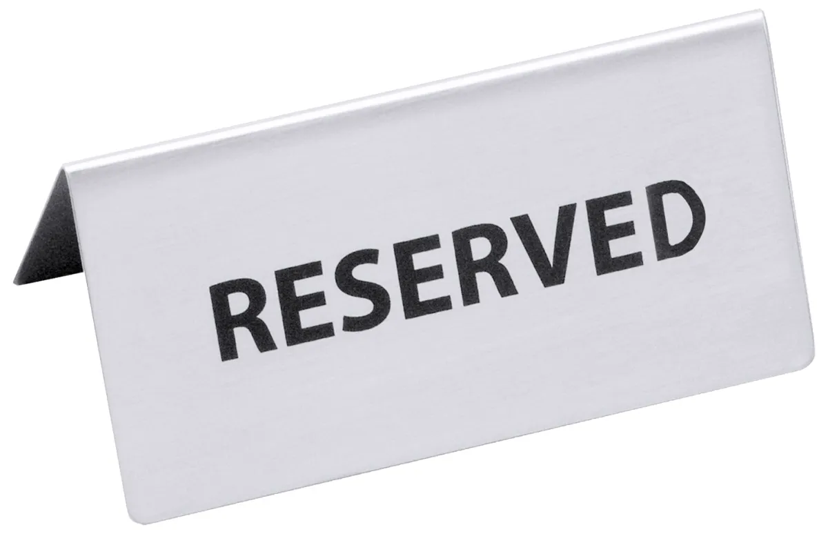 Picture of Schild / Tischschild  "Reserviert"  