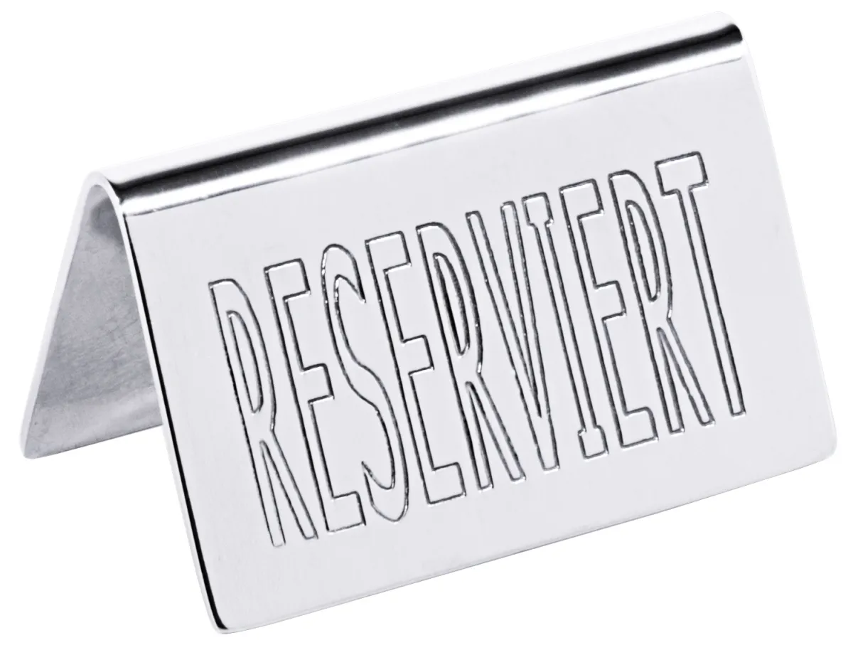 Bild von Schild / Tischschild  "Reserviert"  