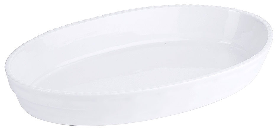 Bild von Backform Porzellan weiß