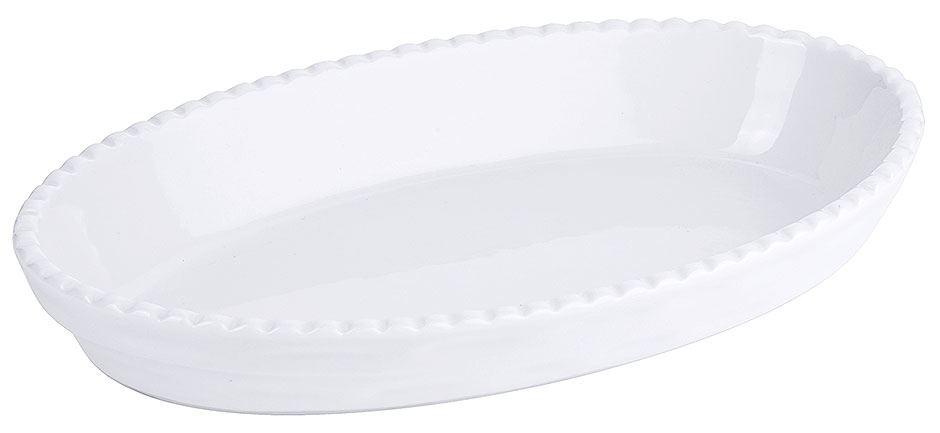 Bild von Backform Porzellan weiß