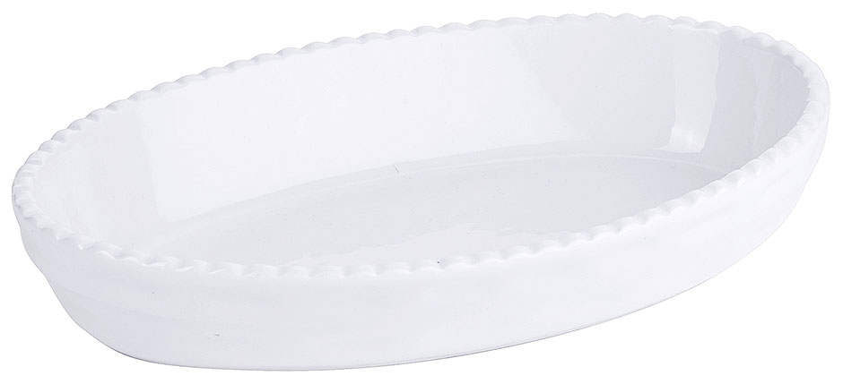 Bild von Backform Porzellan weiß