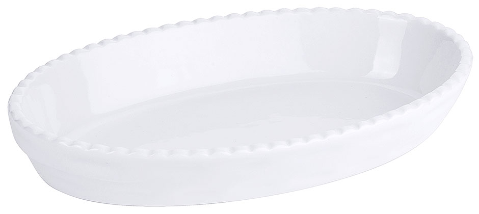 Bild von Backform Porzellan weiß
