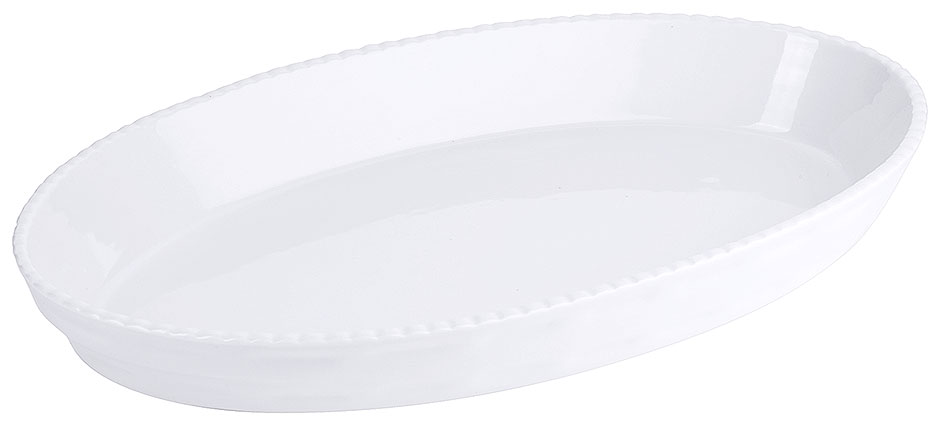 Bild von Backform Porzellan weiß