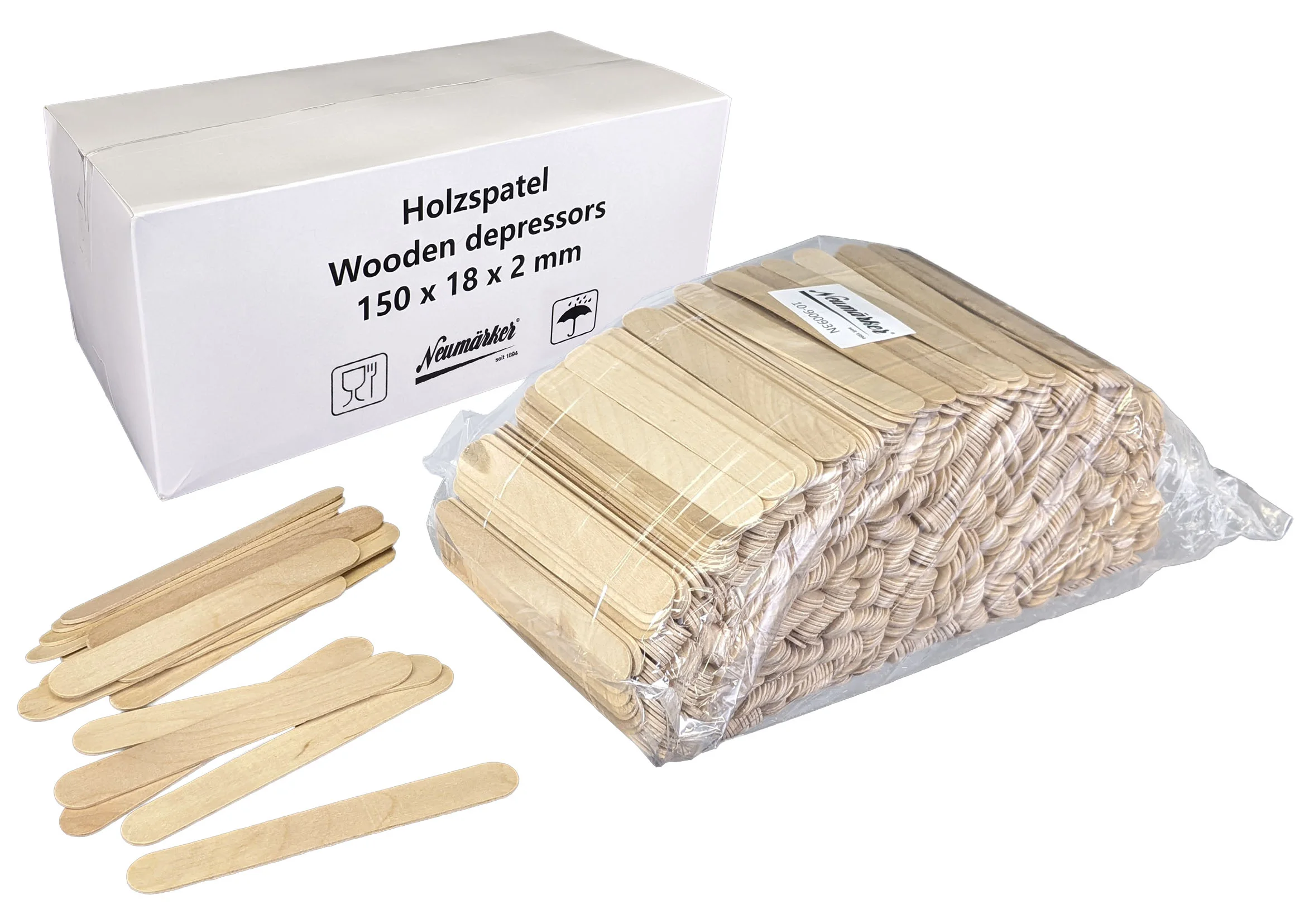 Picture of Holzstiele für Waffel am Stiel 150 x 18 x 2 mm