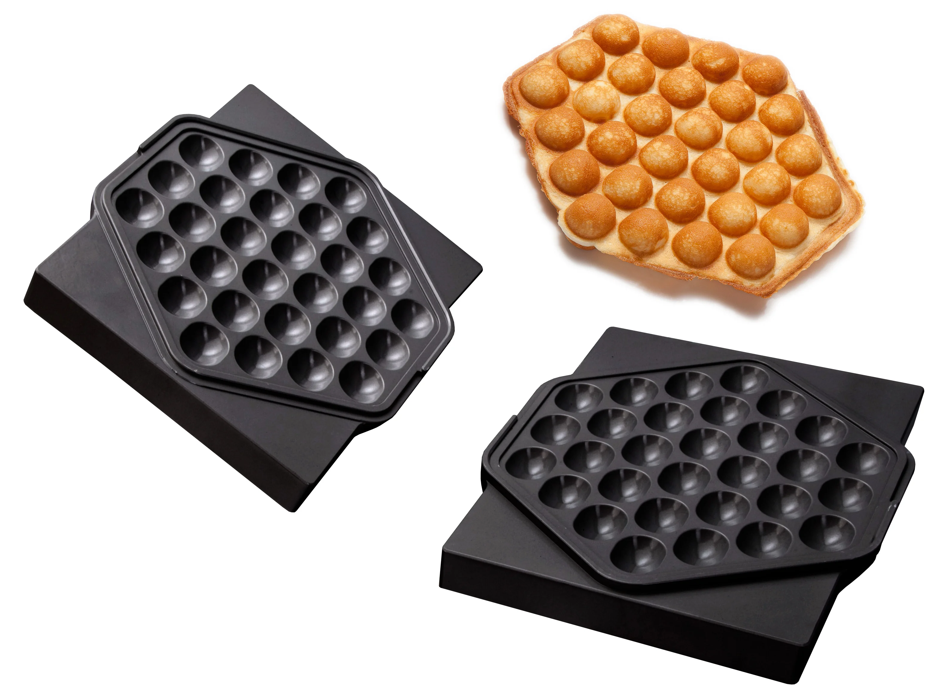 Bild von Bubble Waffel Backplattensatz