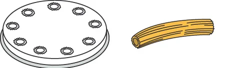 Picture of Pasta-Scheibe Ø 50 mm Bucatini für Nudelmachine PF15E