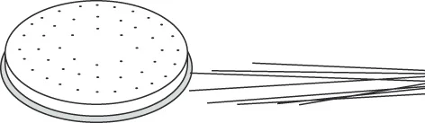 Picture of Pasta-Scheibe Ø 50 mm Capelli d'Angelo für Nudelmachine PF15E